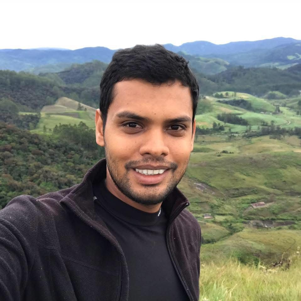 Chandima in the field